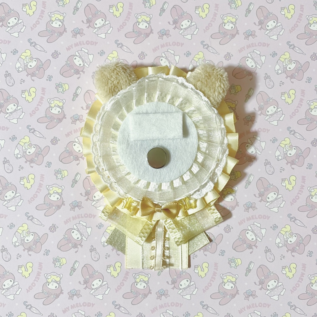 くま耳付きロゼット