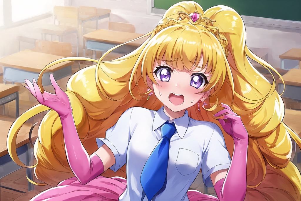 ロールちゃんと、金髪縦ロール
