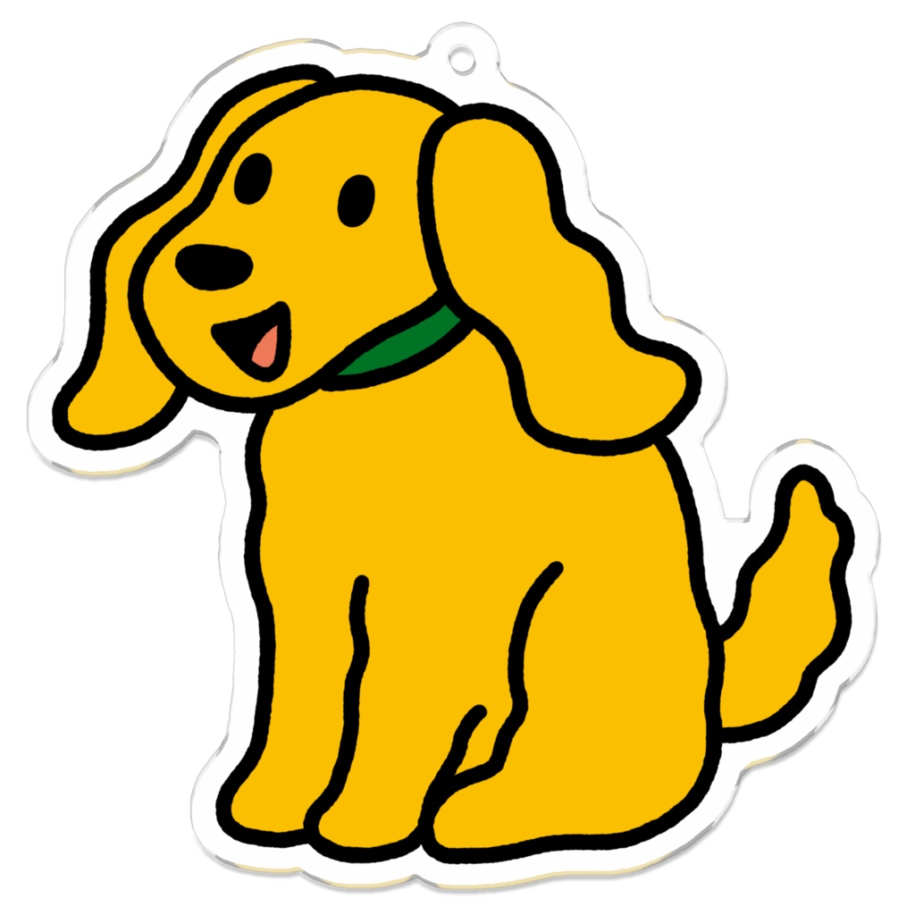 絵描きの実家の犬のキーホルダー