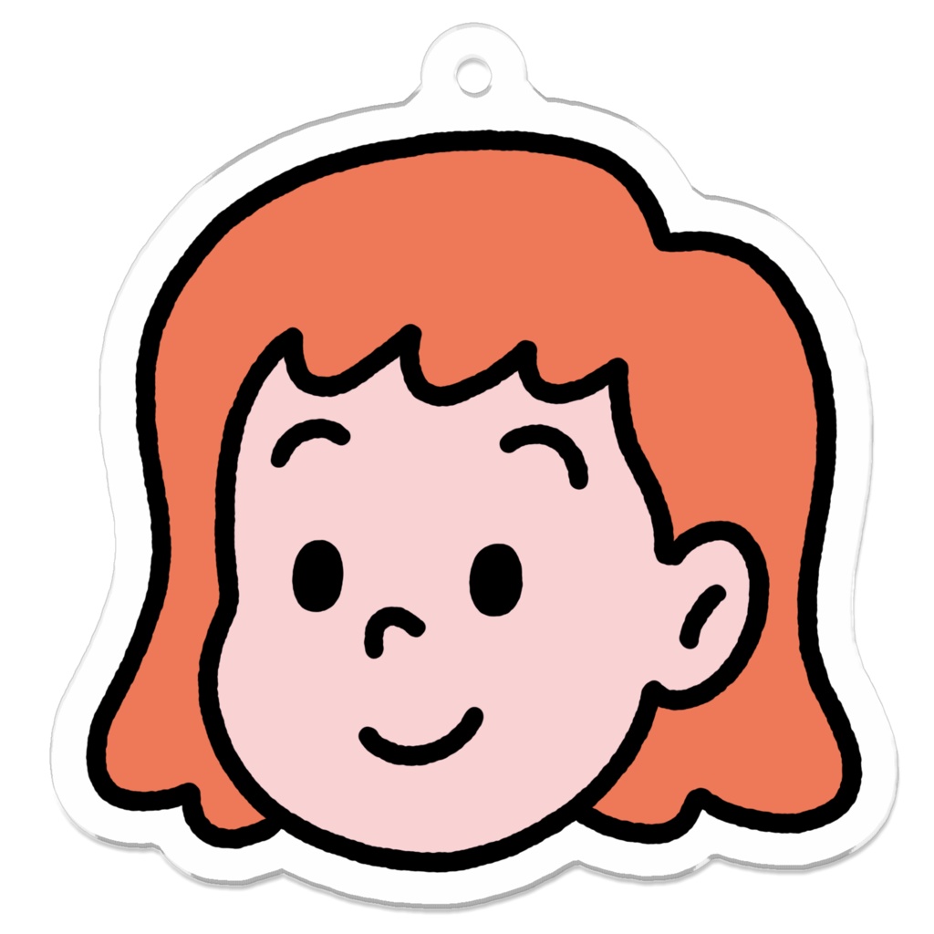 絵描きの子供の女の子のキーホルダー