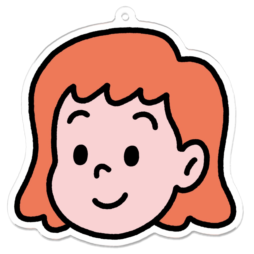 絵描きの子供の女の子のキーホルダー