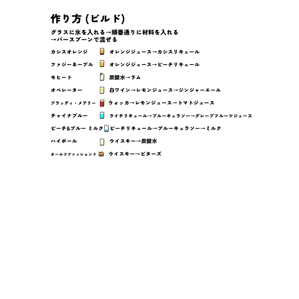 【cluster用アイテム】カクテルギミック