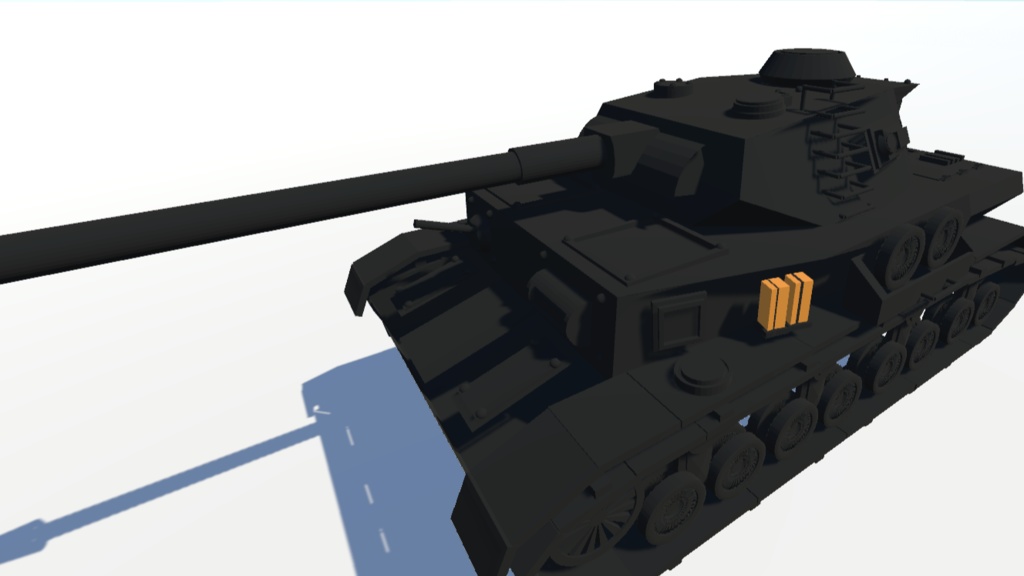 戦車3Dモデル　ドイツ4号　fbxファイル