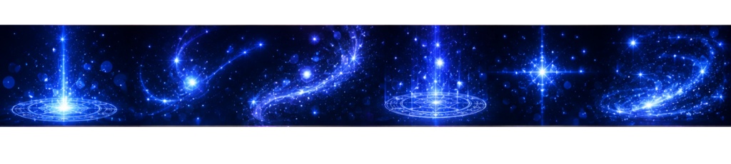 宵空の魔法陣素材 -蒼星-