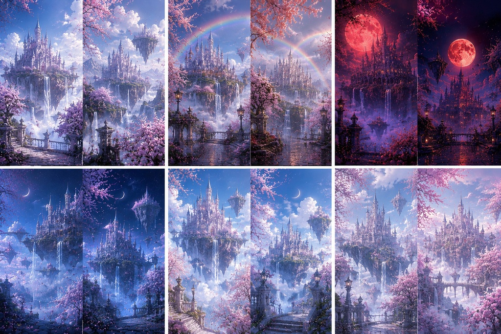  Fantasy Sakura Floating Castle Vol.1