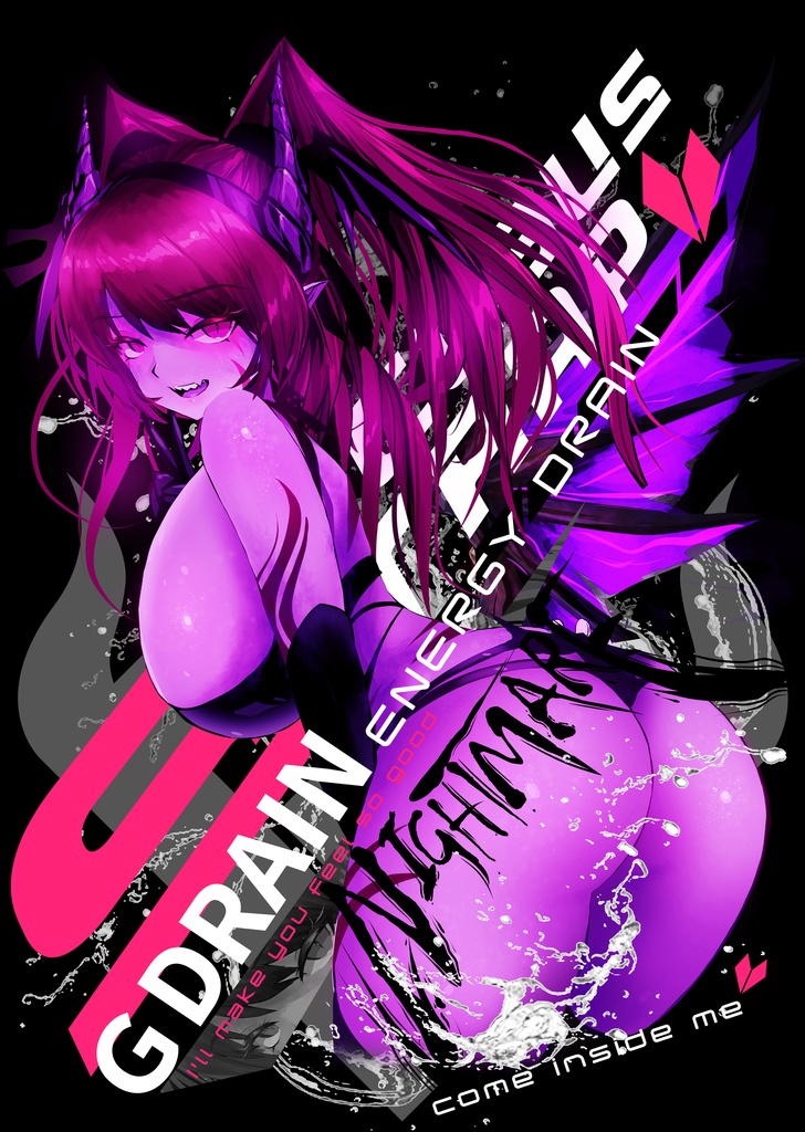 G DRAIN サキュバストラップ クリアファイル A4 ブラック