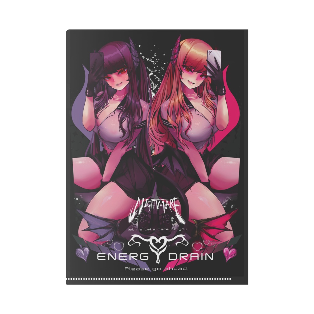 G DRAIN サキュバストラップ クリアファイル A4 ブラック