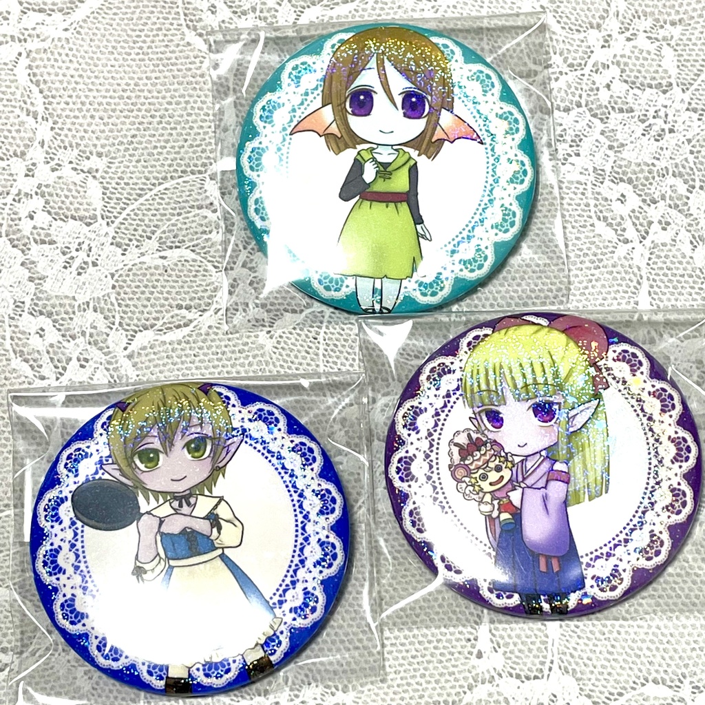 ちまキャラキラキラバッジ