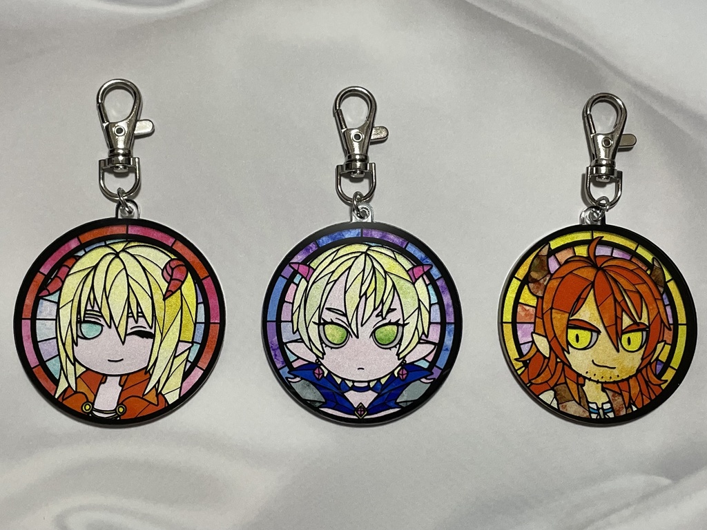 魔王ステンドグラス風キーホルダー