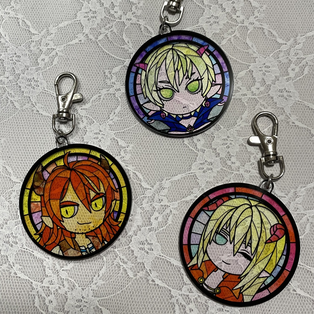 魔王ステンドグラス風キーホルダー