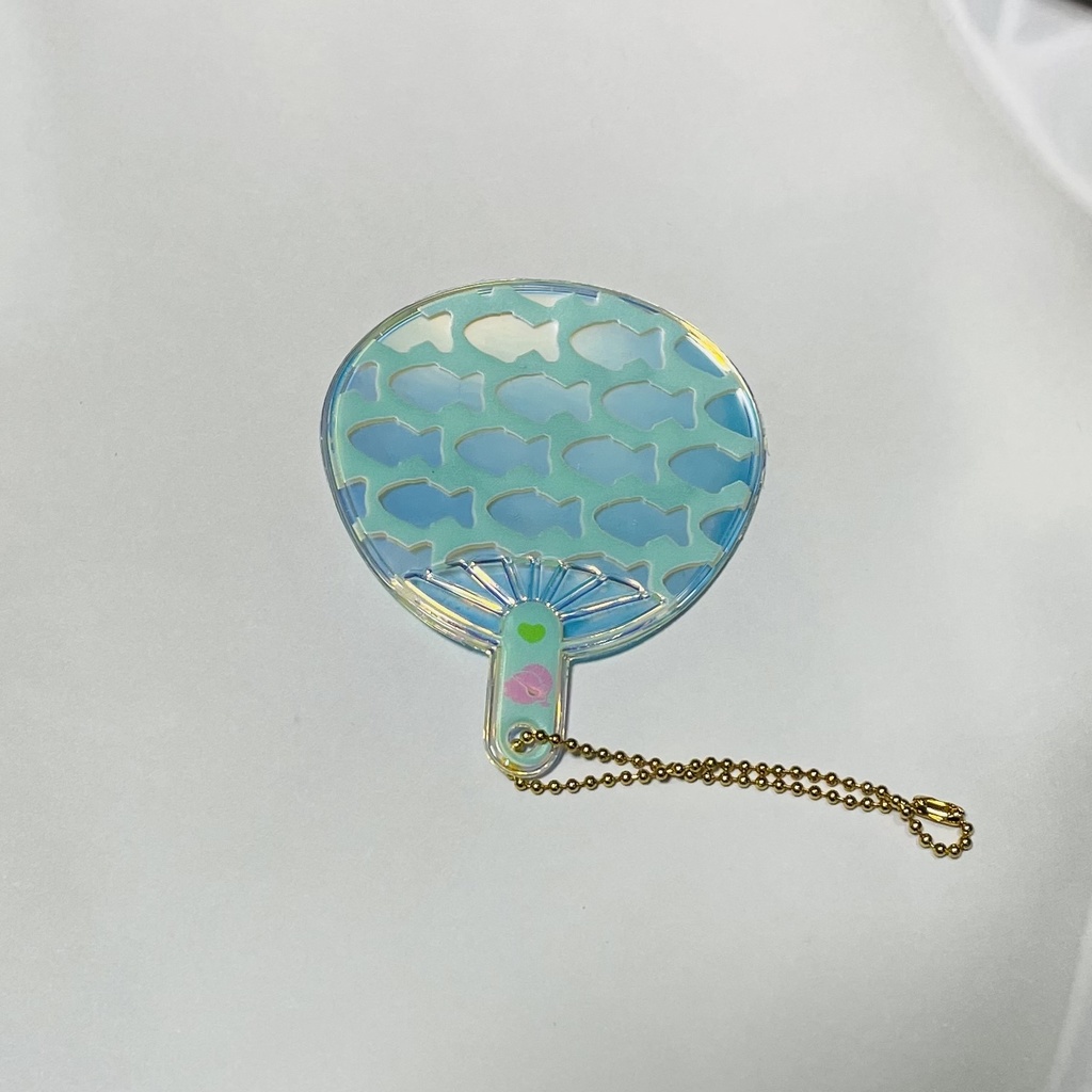 アンダインのおうち柄うちわキーホルダー