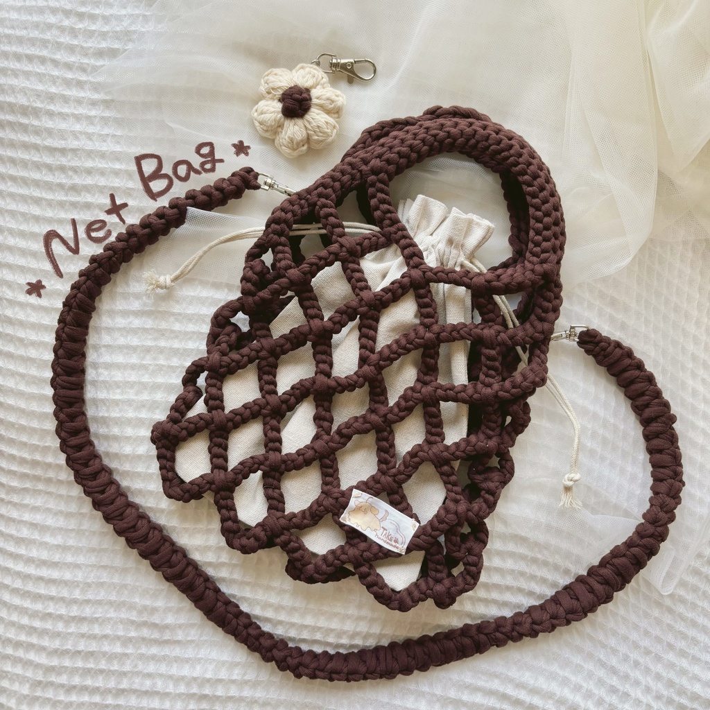 ネットバッグ【brown】