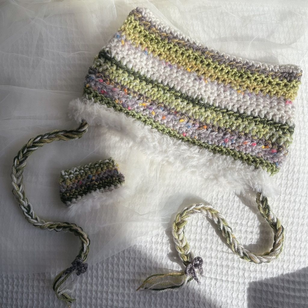 猫耳ニット帽【green】