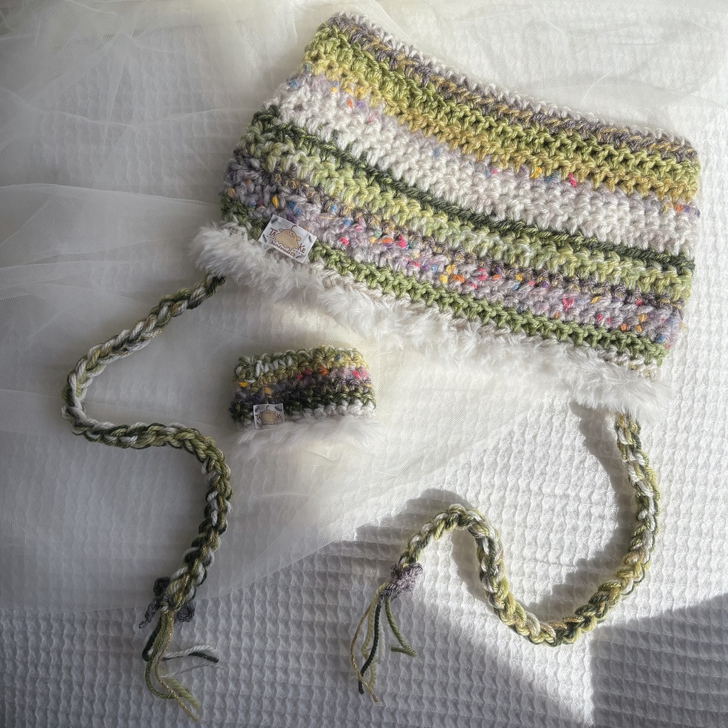 猫耳ニット帽【green】