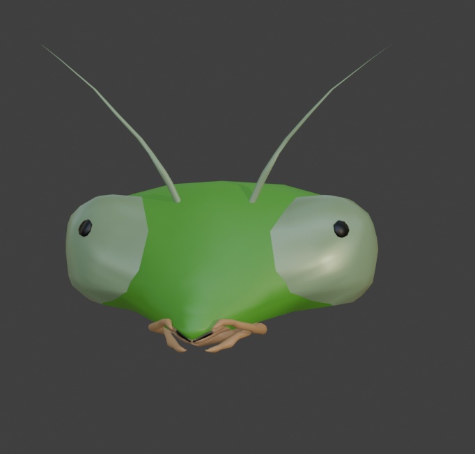カマキリの頭