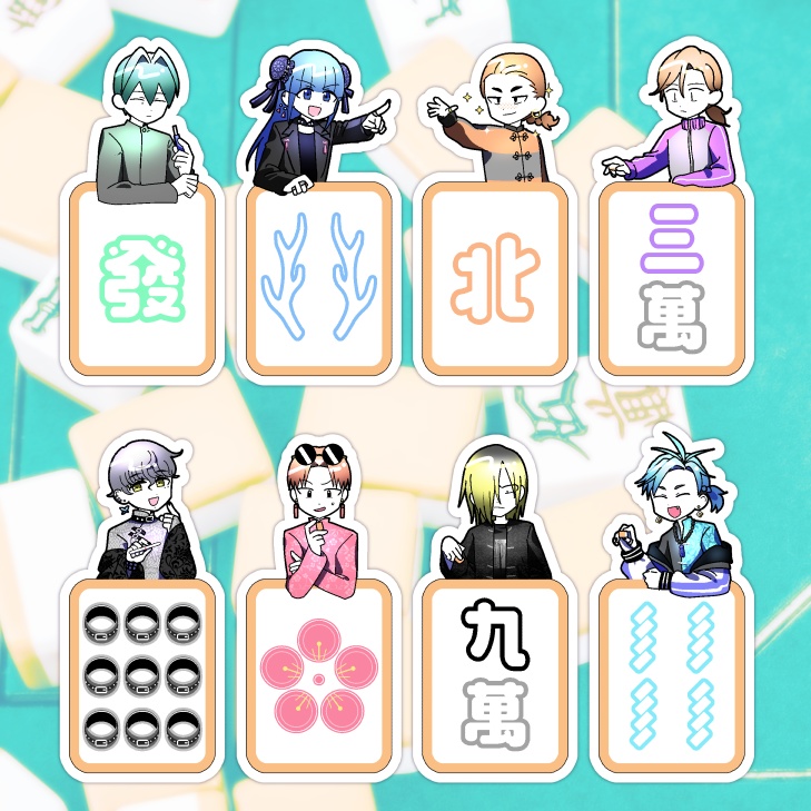 麻雀ステッカーセット（2種）