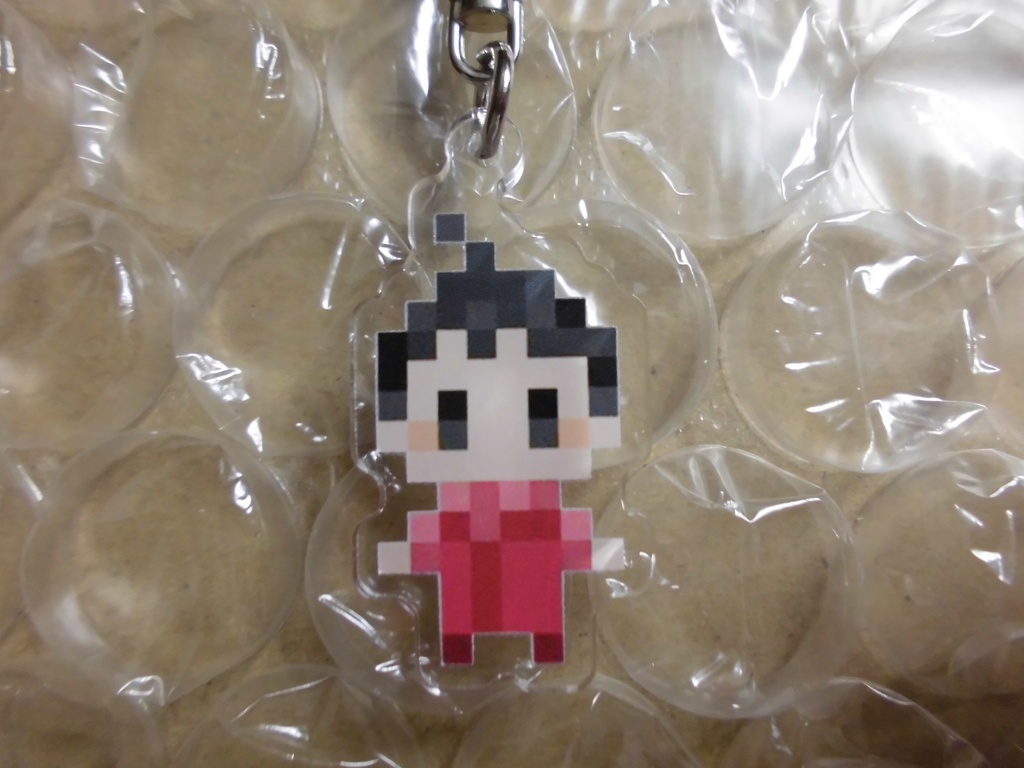 ドット絵アクリルキーホルダー（ユウ先生）