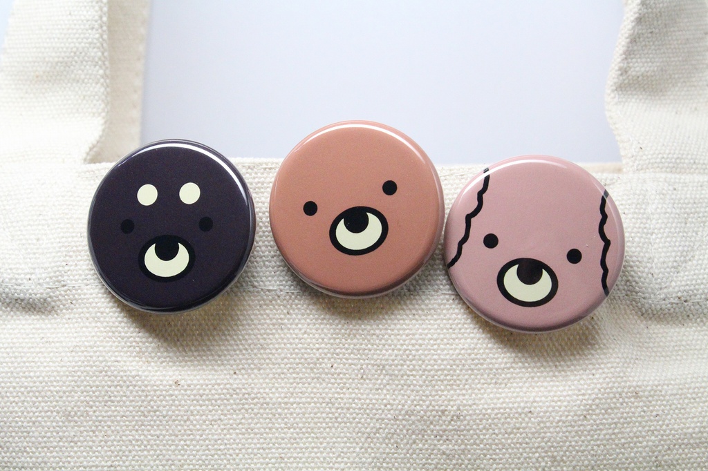 えくれわん 缶バッジ32㎜ 顔タイプ