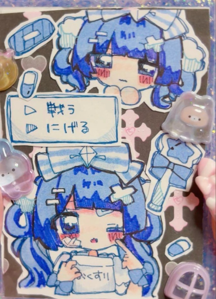 イラスト原画入り トレカケース