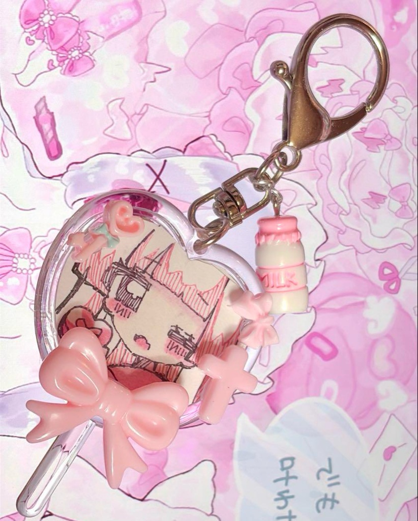 イラスト原画入り キーホルダー