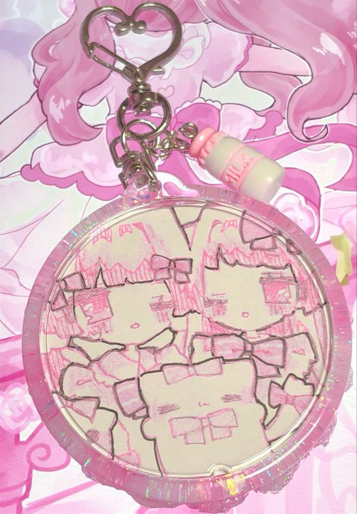 イラスト原画入り キーホルダー