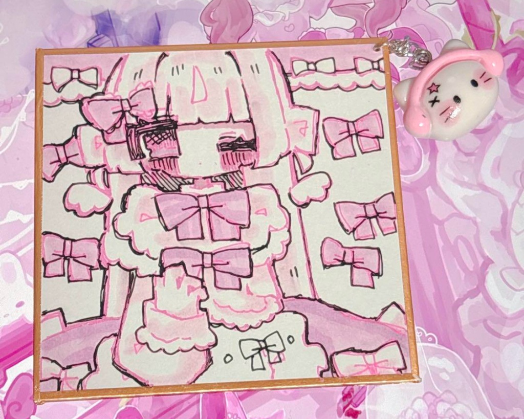 ミニ色紙  原画