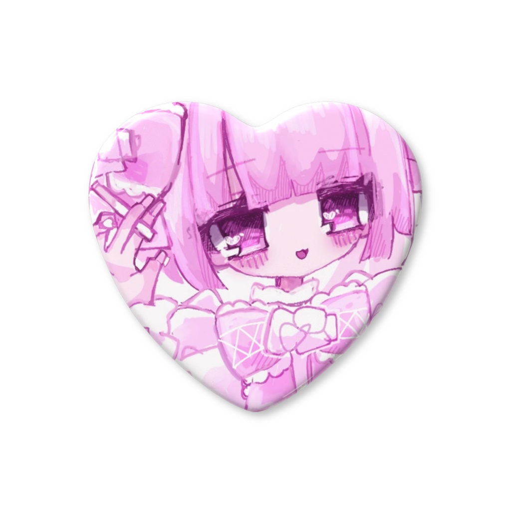 あるまちゃん♡ハート缶バッジ