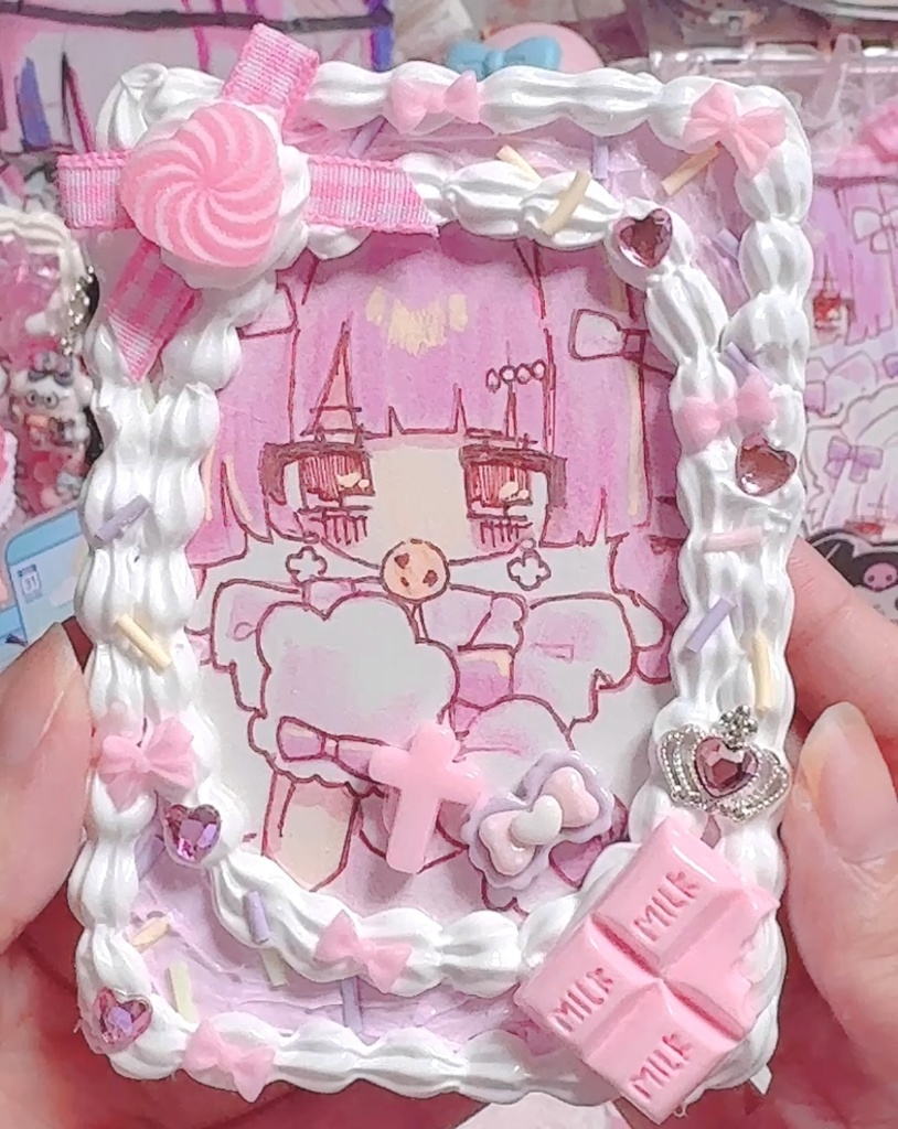 イラスト原画入り トレカケースデコ