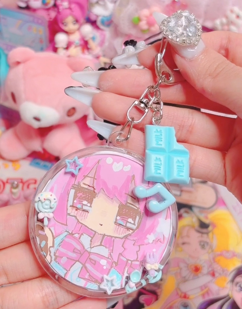 イラスト原画入り キーホルダー