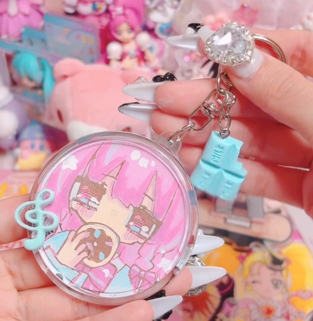 イラスト原画入り キーホルダー