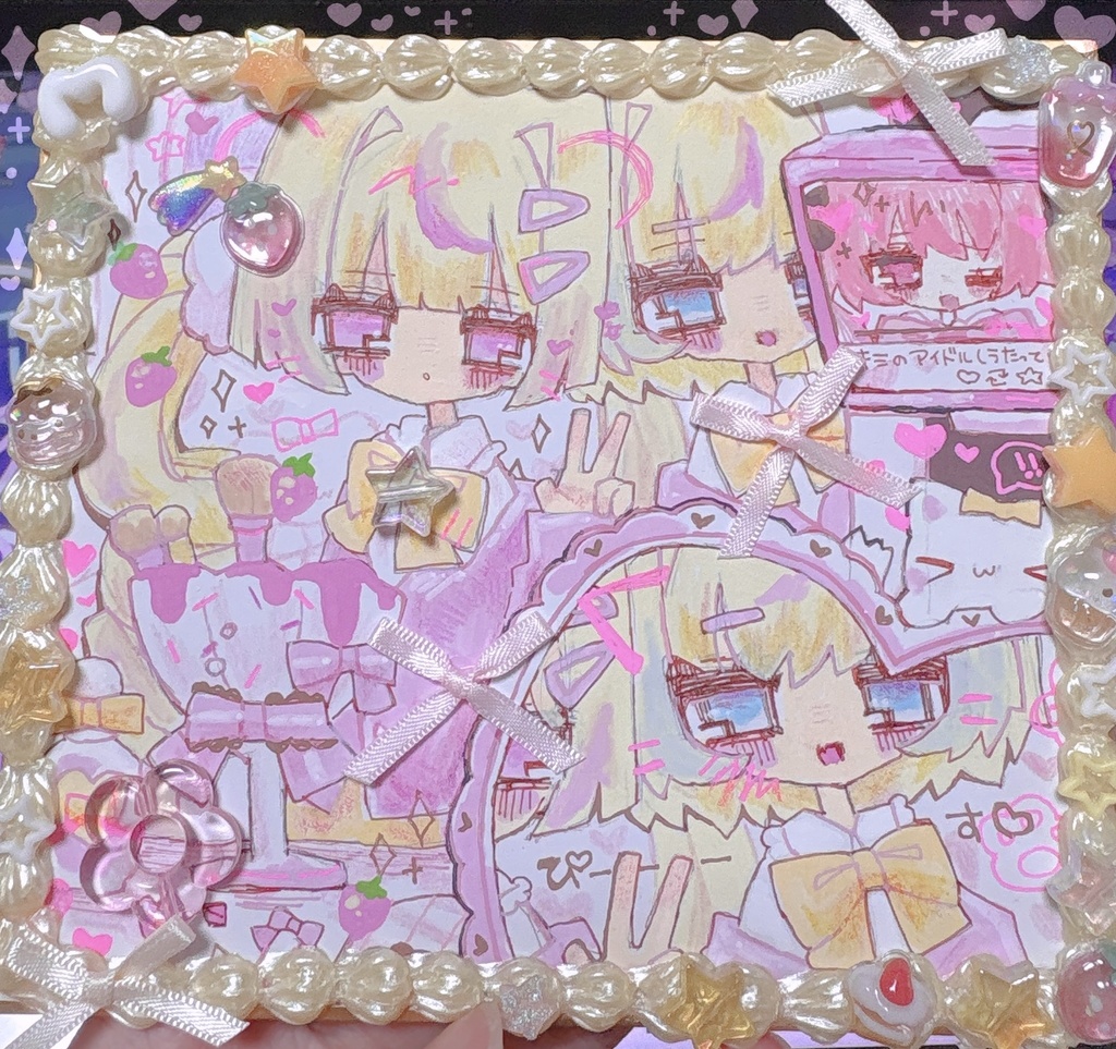 イラスト色紙原画♡