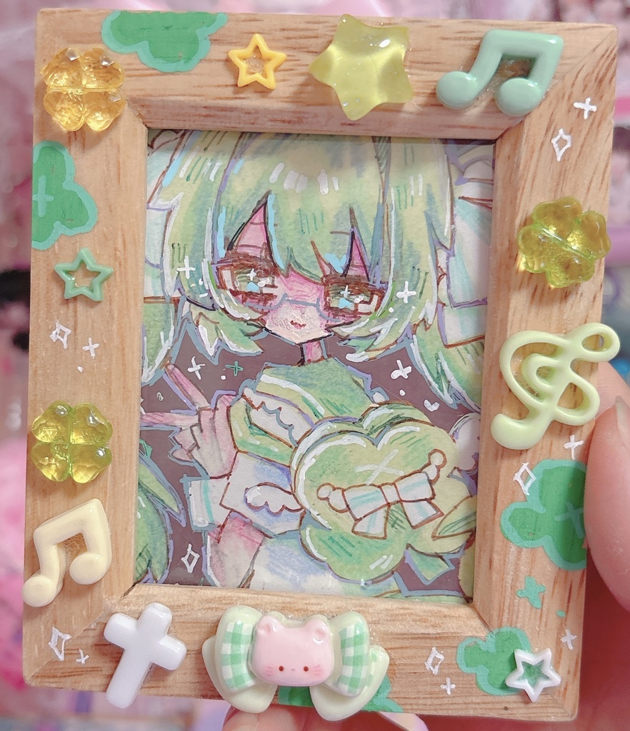 イラスト原画入り♡デコフレーム
