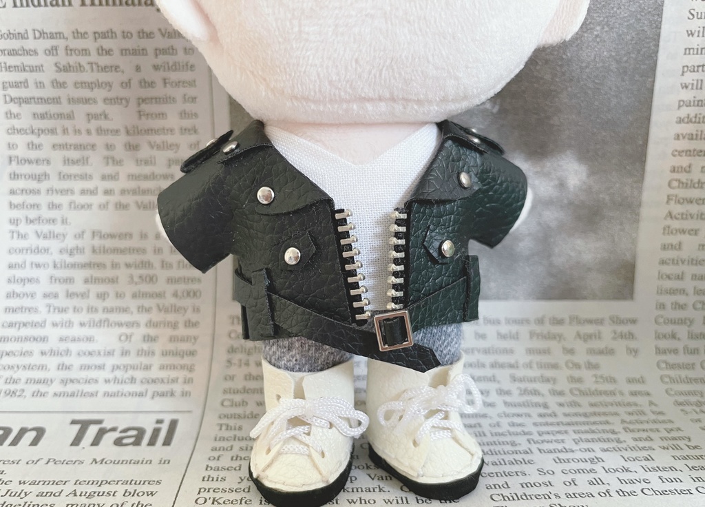 ライダース風ジャケット 12cmぬい服