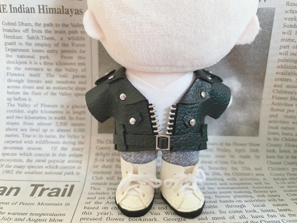 ライダース風ジャケット 12cmぬい服