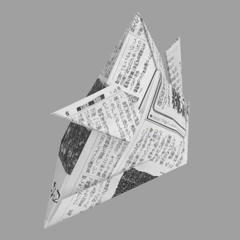新聞紙かぶと