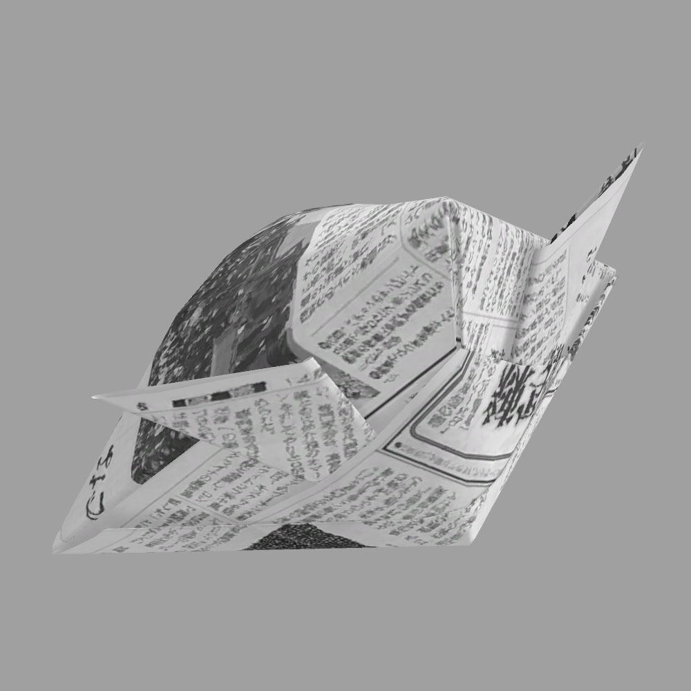 新聞紙かぶと