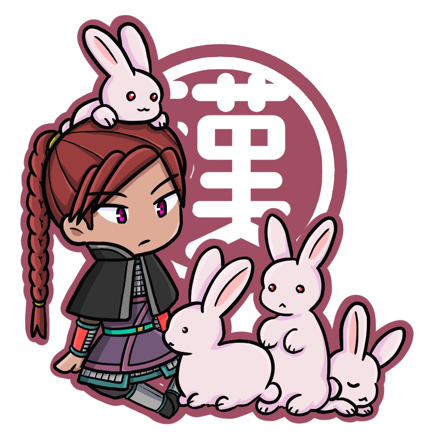 アクリルキーホルダー「劉知遠と白兎」