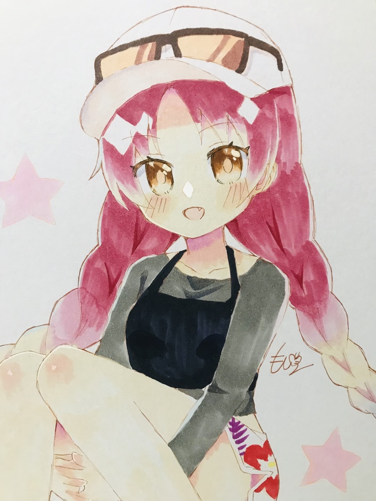 水着杏子とさやかの色紙