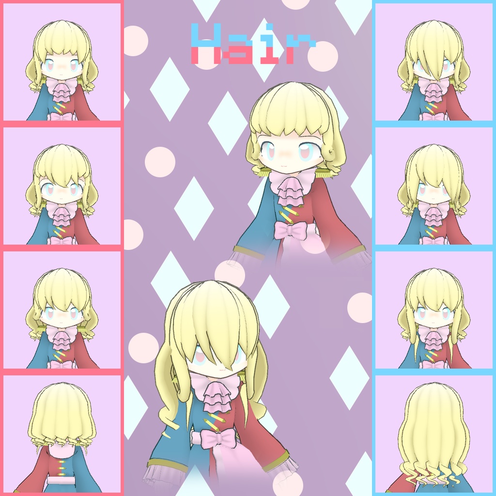 オリジナル3Dモデル「ミミミ」VRChat&Cluster対応アバター