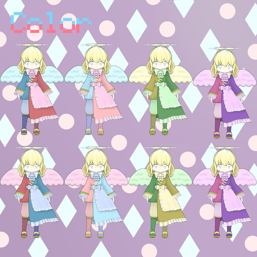 オリジナル3Dモデル「ミミミ」VRChat&Cluster対応アバター