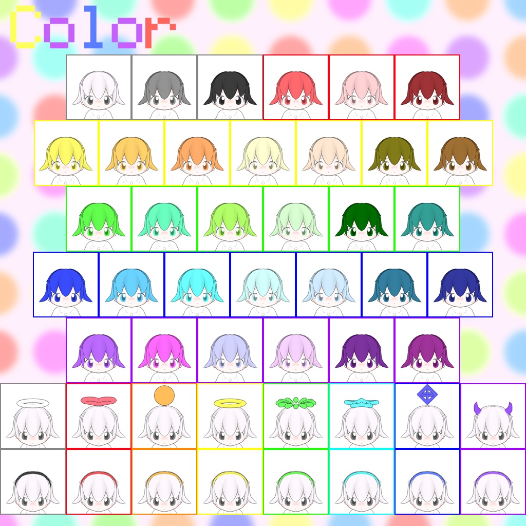 オリジナル3Dモデル「あああ」VRChat&Cluster対応アバター