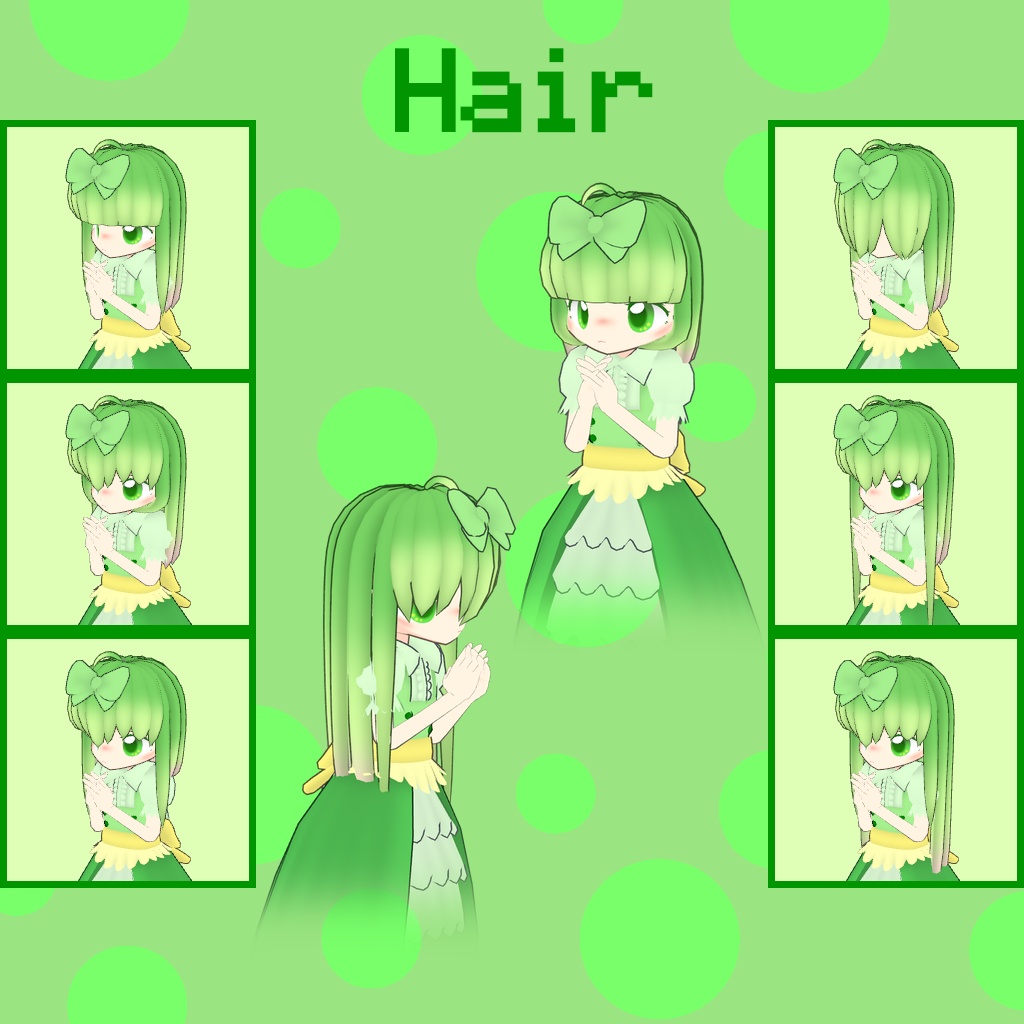 オリジナル3Dモデル「りり」VRChat&Cluster対応アバター