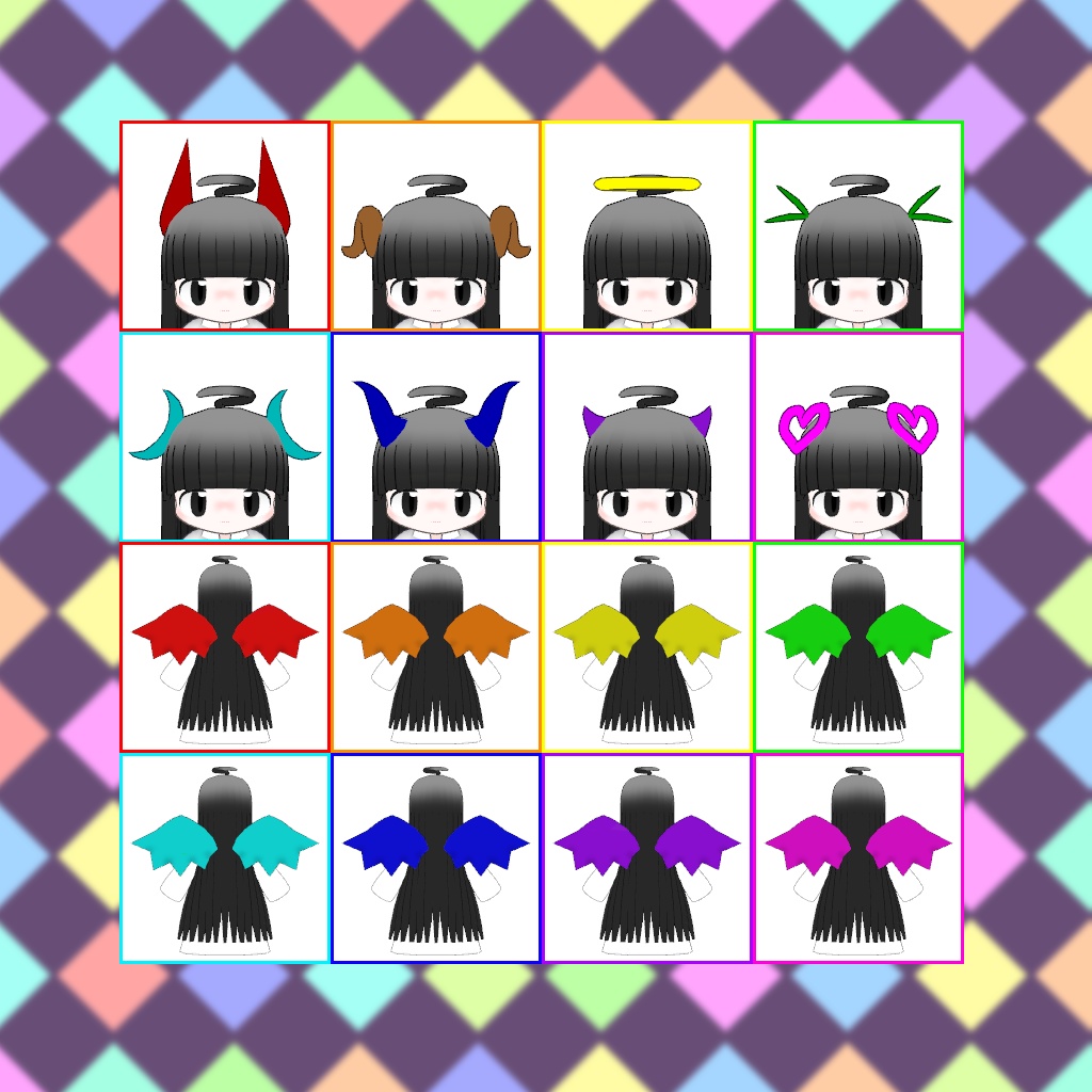 オリジナル3Dモデル「ぴぴぴ」VRChat&Cluster対応アバター