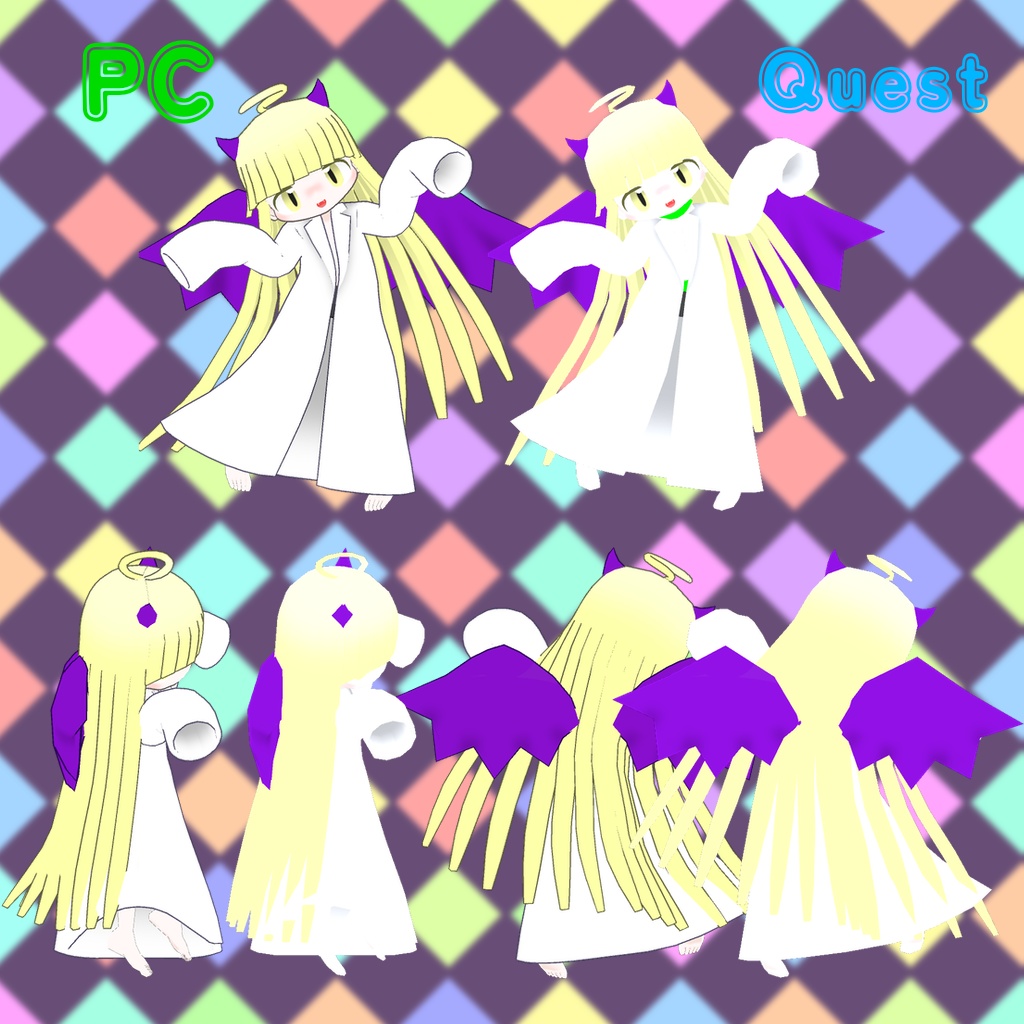 オリジナル3Dモデル「ぴぴぴ」VRChat&Cluster対応アバター