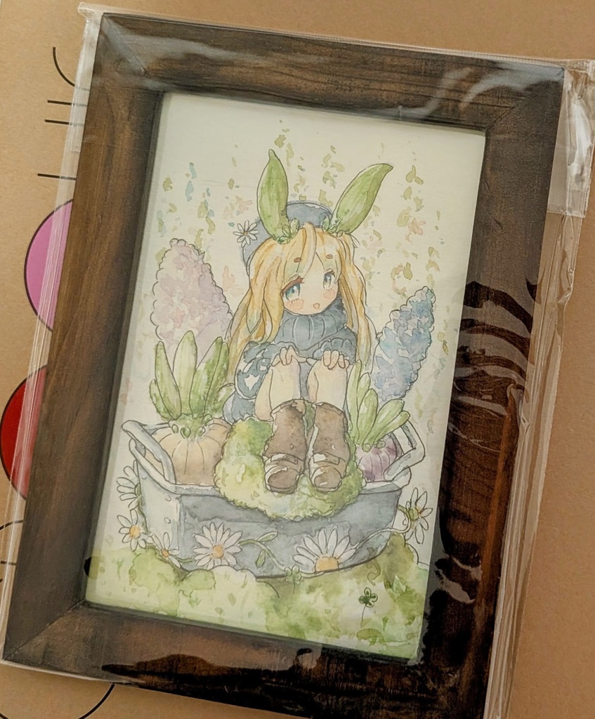 透明水彩原価 ポストカードサイズ - 寄せ植えちゃん