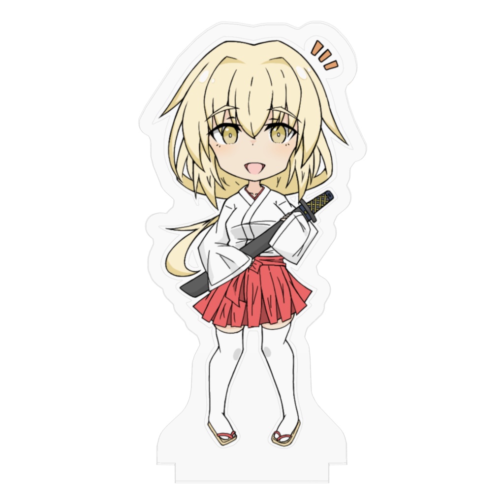 巫女服戦闘員ちゃんデフォルメアクリルスタンド