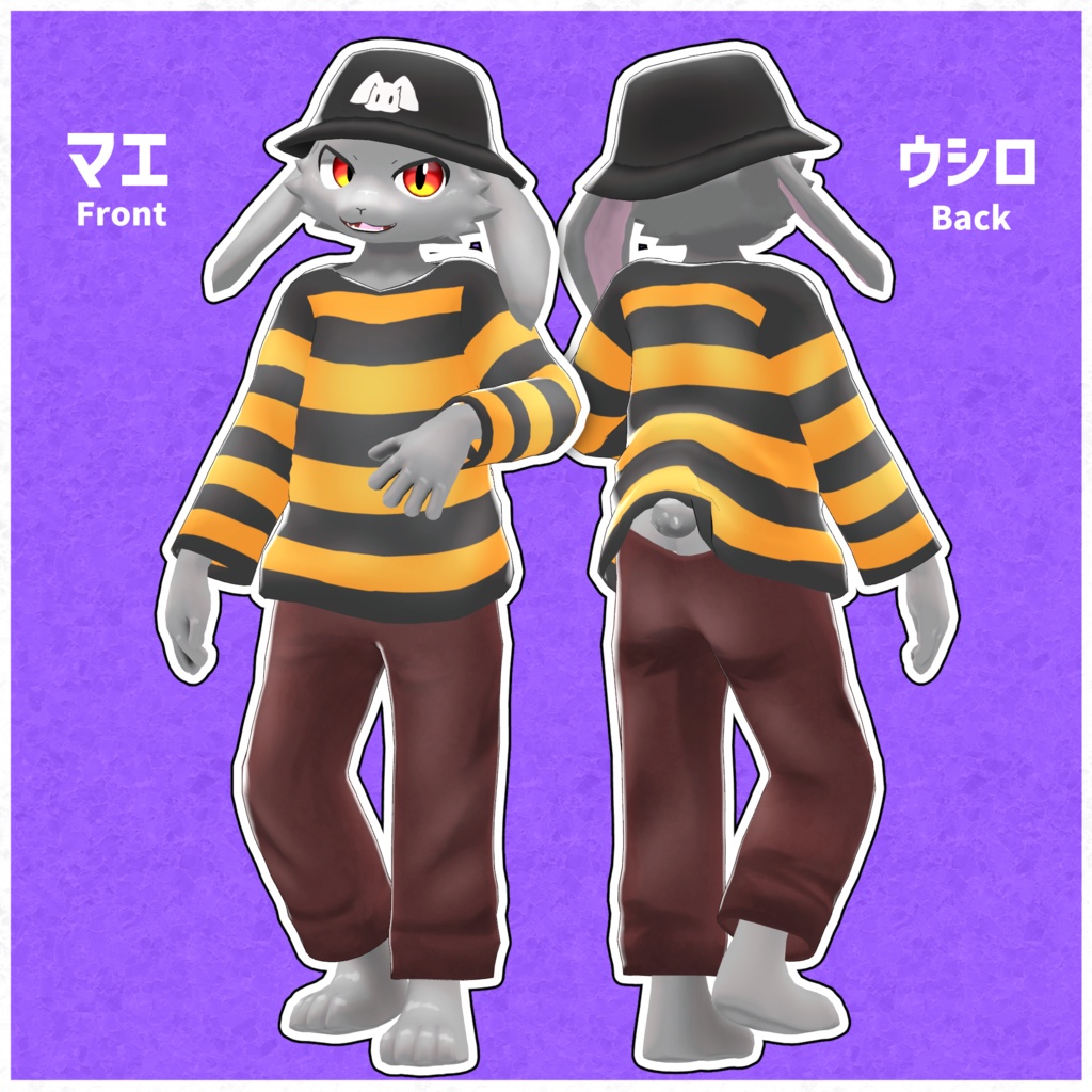 オリジナル3Dモデル「ヨイ」【VRChat想定】