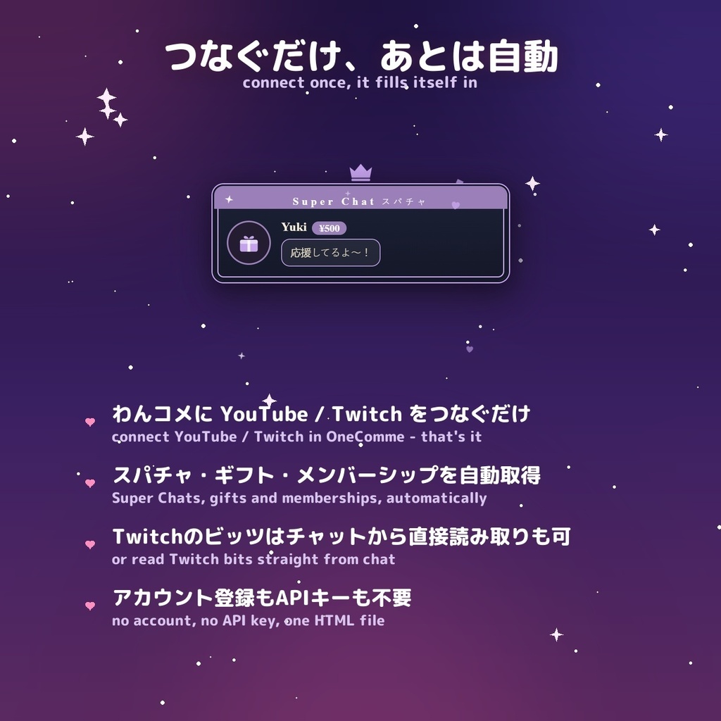 【投げ銭アラート】ロイヤルゴールド スパチャ・ギフト演出 / Donation Alert Gold for OBS — 金額でSSR演出・16カラー × 日英(無料版あり・わんコメ / Twitch)