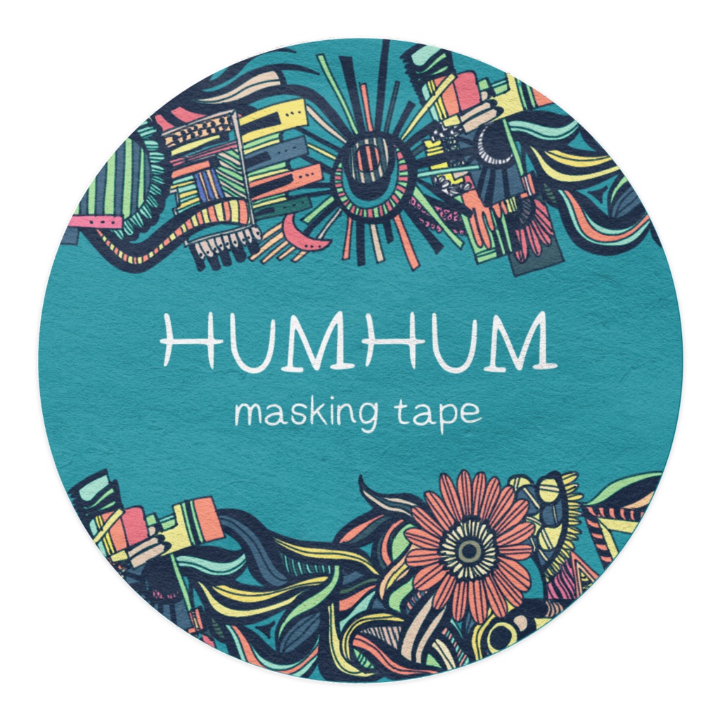 幾何学テキスタイルマスキングテープ