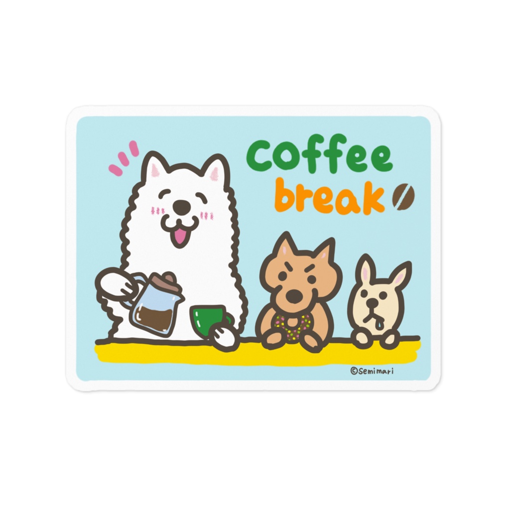 コーヒーブレイクドッグ ステッカー